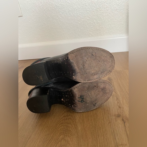 Freebird Black Coal Red Leather lace Up Women's Boots - Picture 8 of 10